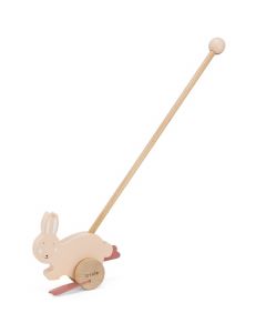 Jouet à pousser en bois