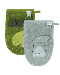 Lot de 2 gants de toilette
