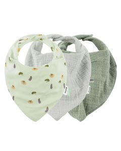 Lot de 3 bavoirs bandana