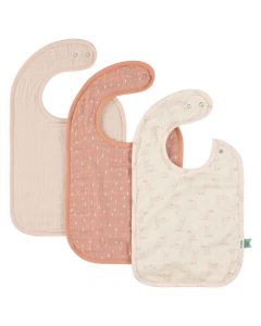 Lot de 3 bavoirs en coton