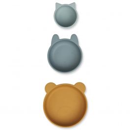 Liewood - Lot de 3 bols en silicone Eddie