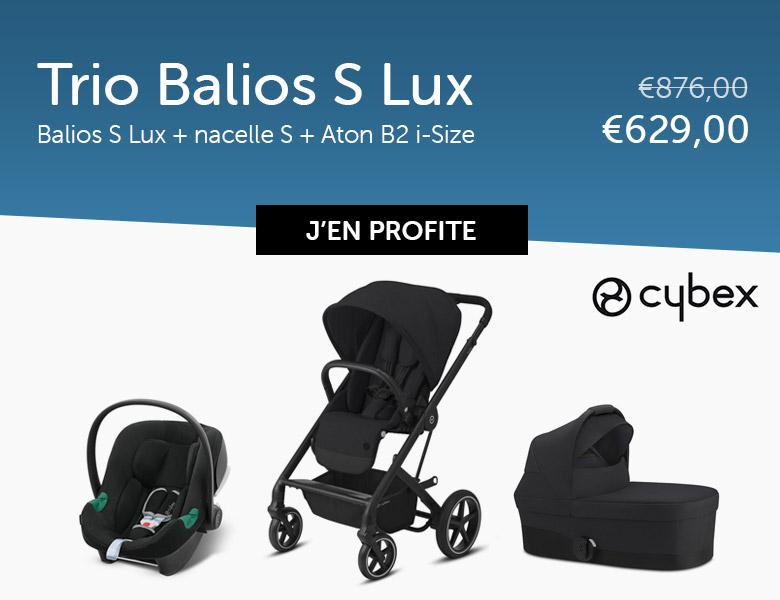 Pack poussette trio Balios S Lux Deep Black